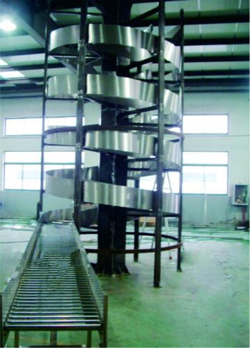 Flexible Industrial Conveyor Belt Systems Vertical Screw - Lift Strong Structure