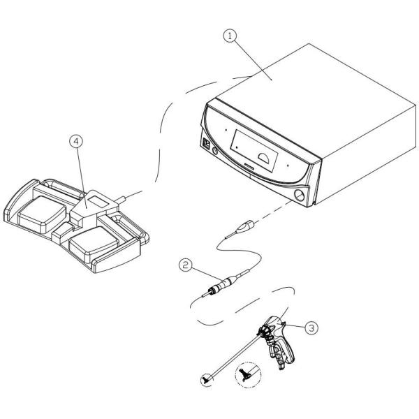 Laparoscopic хирургический ультразвуковой скальпель Handpiece перенося ультразвуковую механическую энергию от генератора