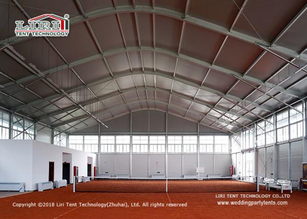 Wind Resistant Tennis Court Tent Simi Permanent Long Life Span Building