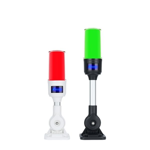 Q3T ABS+PC Single Layer Stack Light 2835 SMD LED 70000H Lifespan 60-70 Flashes/Min 3/4 Holes Foldable Mount Machine Alarm Indicator Light
