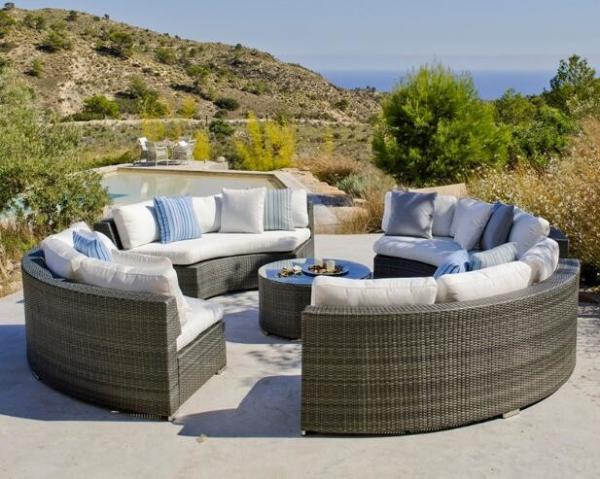 New design Garden sofa sets Outdoor patio PE Rattan wicker Furniture