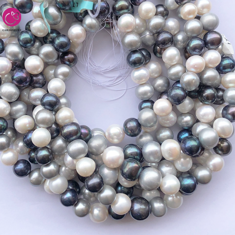 12mm 14mm Natural Yellow White Green Freshwater Pearl Jewelry Accessories Handmade Freshwater Pearl