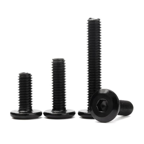 Hex Socket Pan Head Screw Zinc Pan Head Black Screws M8 For Furniture
