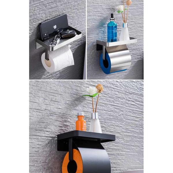Waterproof Wall Mounted Toilet Paper Holder , 304 Stainless Steel Toilet Tissue Dispenser
