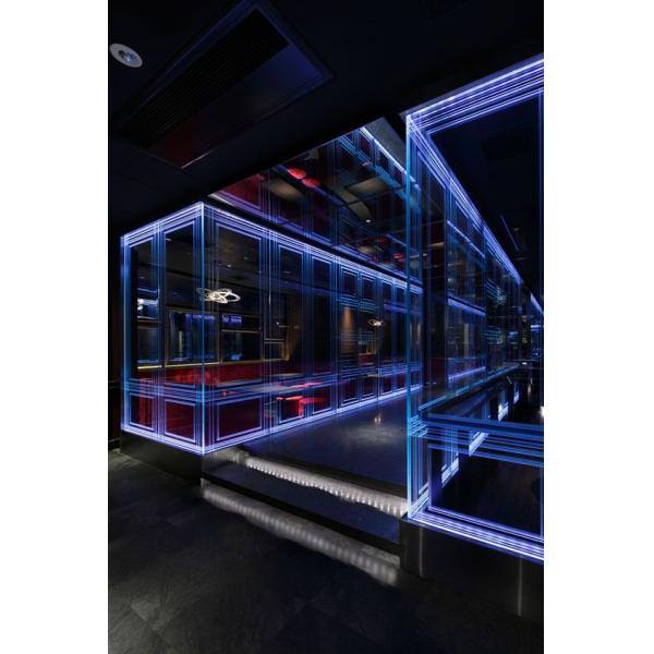 Interior Club KTV Wall CCC  8mm Laser Engraved Crystal Glass