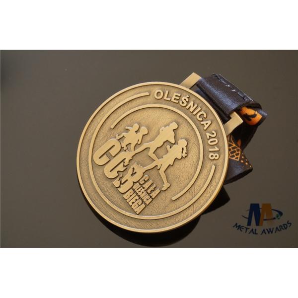 Custom Made Die Cast Metal Medals Background Sanded / Award Coins Medallions