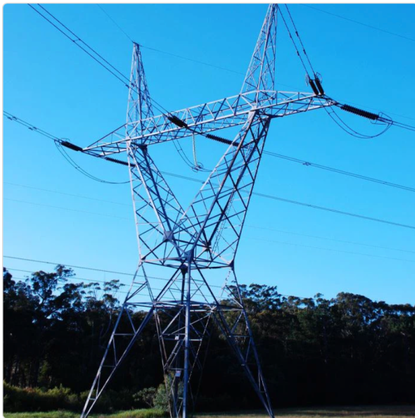 Stable Transmission Line Tower Easy Installation Single Circuit Tower For Electrical Transmission Systems