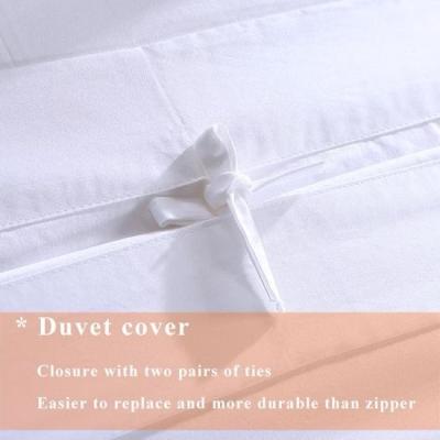 5 estrellas hotel de ropa de cama sábanas 100% de algodón tamaño queen con alta transpirabilidad