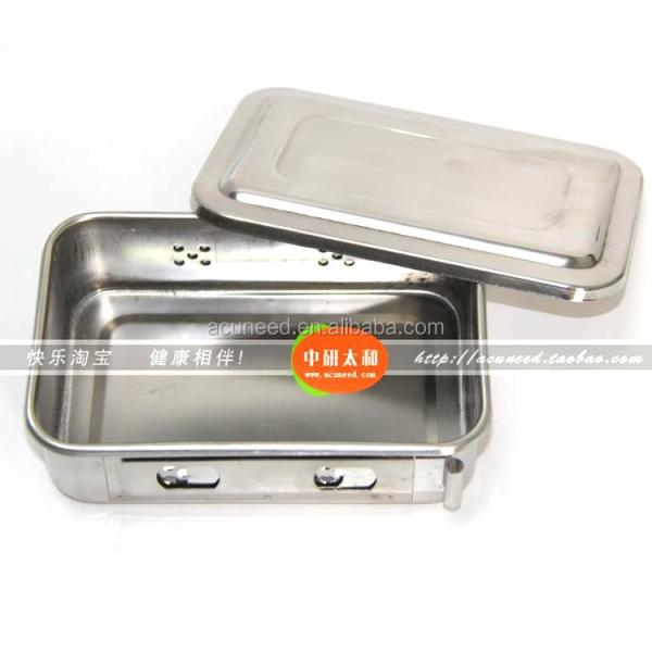 2 Centimeters Square Stainless Steel Medical Tray TCM Clinic Apparatuses