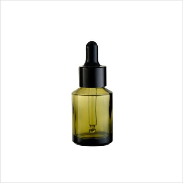Slant Shoulder 30ml Luxury Dropper Bottle Glass Essence Bottle Aluminum Cap