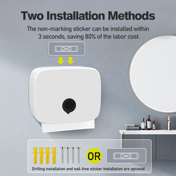 Waterproof Manual Paper Dispenser Wall Mount ABS Plastic Hand Paper Towel Dispenser
