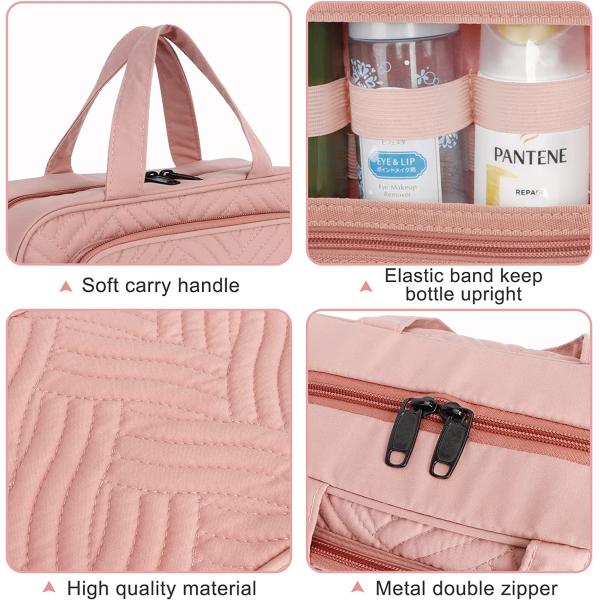 Portable Travel Black Makeup Cosmetic Case Bag Cosmetic Bag Makeup Toiletry Bag Travel Organizer