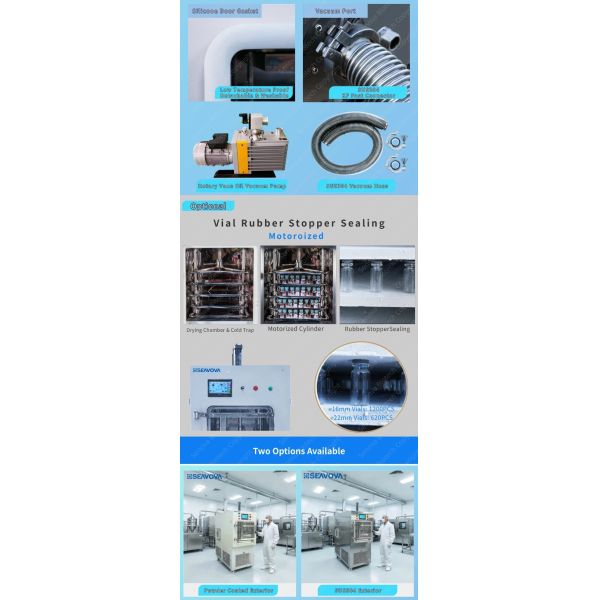 10Kg Pilot Freeze Dryer PLC Touch Screen Laboratory Freeze Dryers