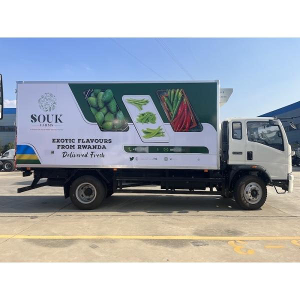 10 Tons Carry Capacity LHD RHD HOWO Freezer Truck With 6m Box