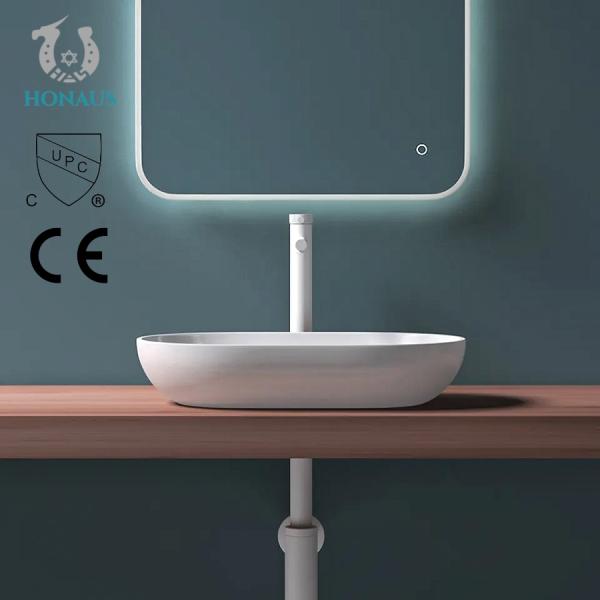 Unique Design Bathroom Countertop Basin Matt White W550*H130*D400mm