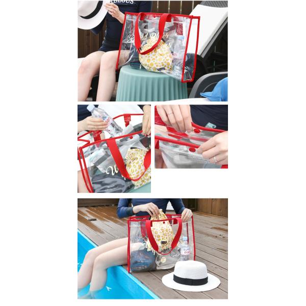 Custom Women Men Lady Single Clear Waterproof PVC Shoulder Bag, Sling Shoulder Clear PVC Crossbody Bag, Shoulder Bag wit