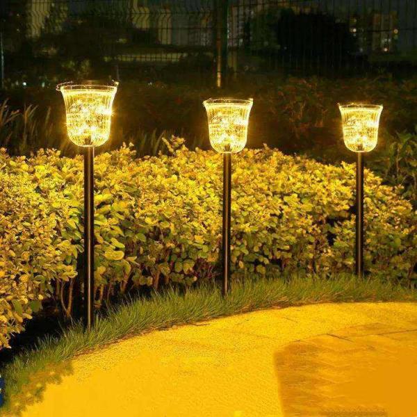 Solar Powered Outdoor Waterproof Led Solar Landscape Lawn Light For Courtyard IP65