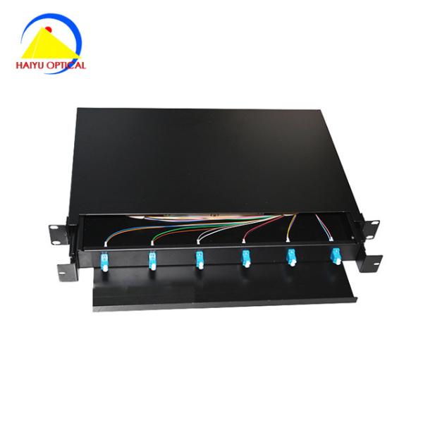 1RU FDP Loaded UPC Duplex Adapters Fiber Patch Panel Rack Mount