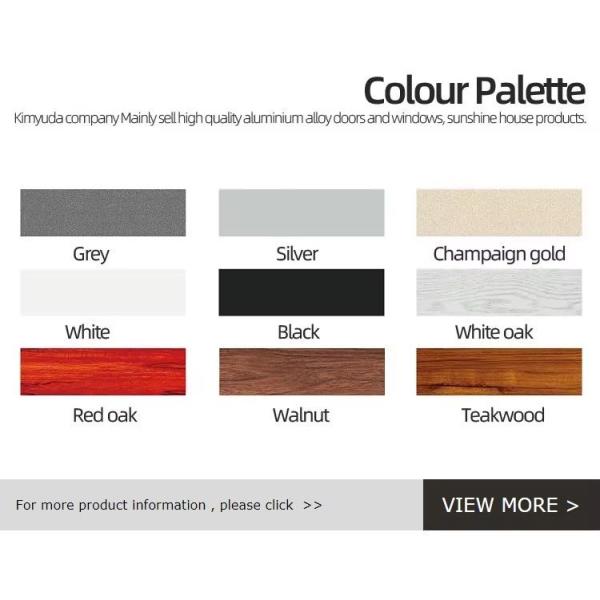 Burglar Proof Aluminium Double Glass Door Custom Aluminium Vertical Sliding Windows