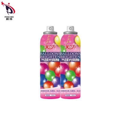 100g Tinplate Balloon Shine Spray Brightener Nontoxic Durable