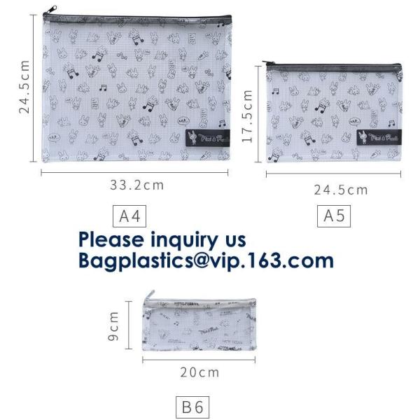 Promotional Custom Printed Pvc Vinyl Transparent Stationery Zip lockk Bags,Crossbody Stationery Set Zipper Pvc Bag Bagease