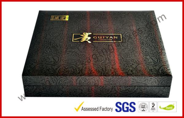 Sliver Foil Paper Handmade Luxury Gift Boxes With Custom Made Foil Logo