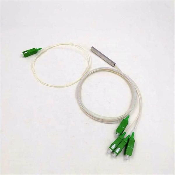 PVC FTTX Splitter Low Insertion Loss , 1 X N ONU Splitter Pass Salt Spray Test