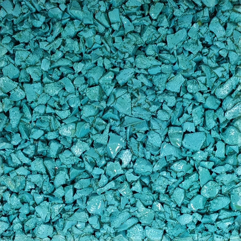 Blue EPDM Rubber Granules 1-3mm for Sports Court | Durable