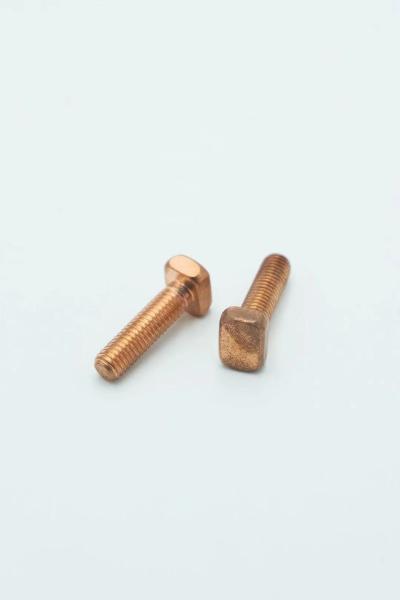Square Head T Shaped Screw M8x30mm Steel C1022 Material 17.59g Weight