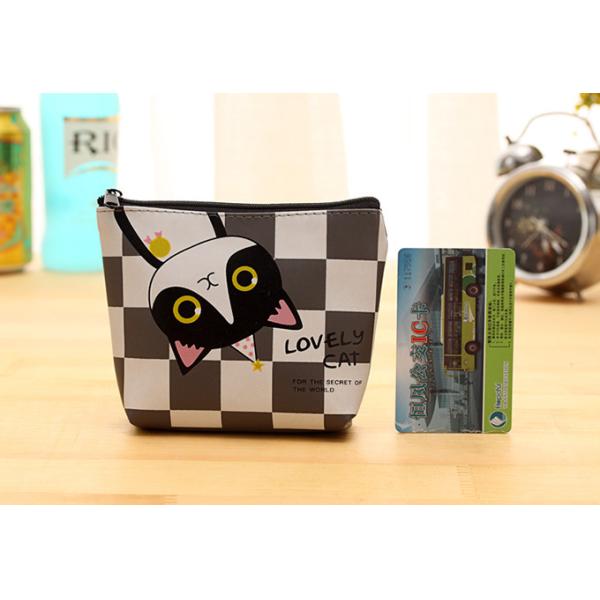 Customized Color Waterproof Headphone Storage Plastic Coin Purse for Cute Cat Key