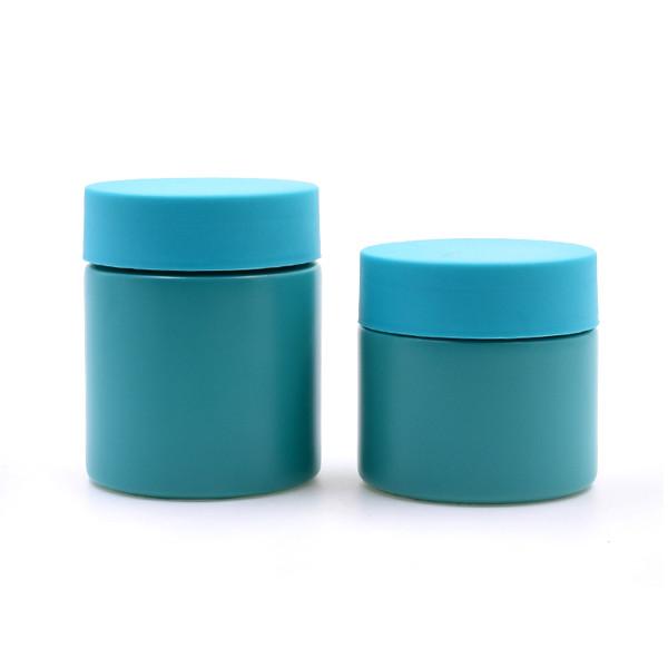 Childproof Lid Black UV Glass Jars 5oz Child Proof Air Tight Glass Jars