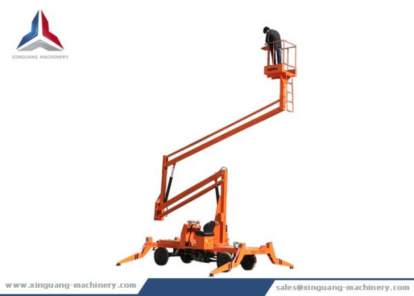 Diesel Power Mobile Crank Arm Lift Platform with 10m Working Height
