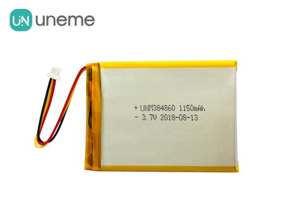 3.7V 1150mAh Small Lipo Battery , Bank Payment Machine Custom Made Lipo Batteries