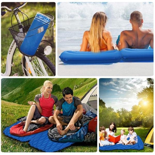 Ultralight Sleeping Pad - Ultra-Compact Camping Sleeping Pad with Pillow Air Sleeping Mattress for a Better Camp(HT1607)