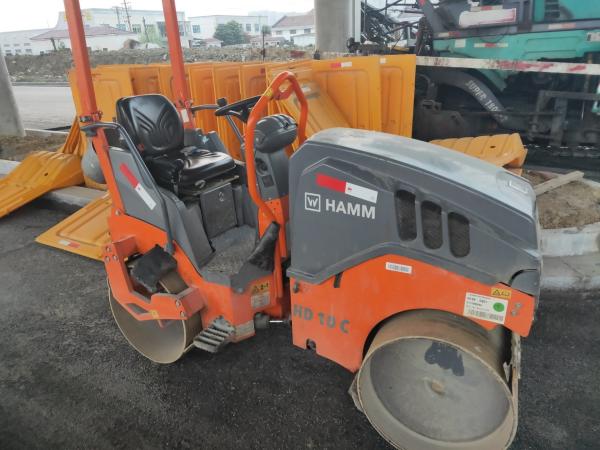                  Originally Germany 3ton Used Construction Hamm Road Roller HD10c Second Hand Vibratory Smooth Drum Roller on Sale             