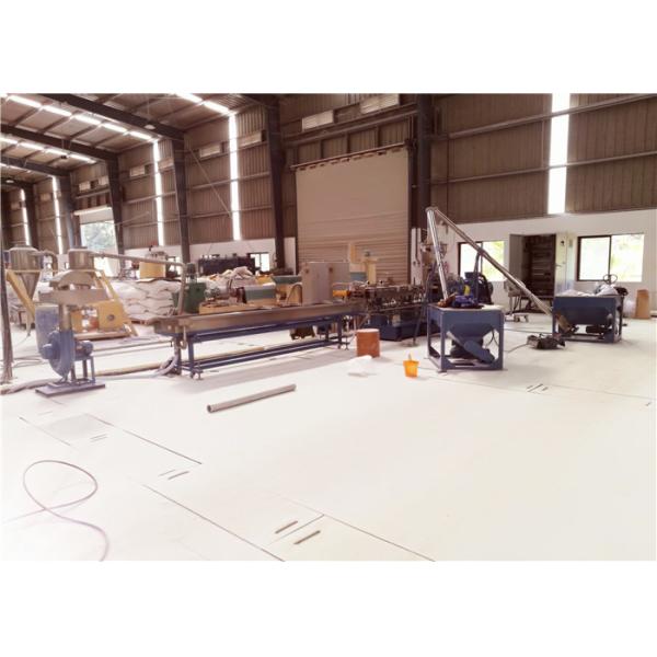 Low Noise Twin Screw Compounding Extruder , PP / PE Plastic Extrusion Machine