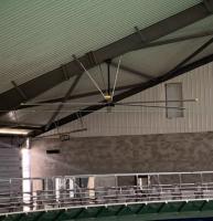 Ventilador de techo de 1400 m2 de grado comercial con motor de imán permanente de rotor externo