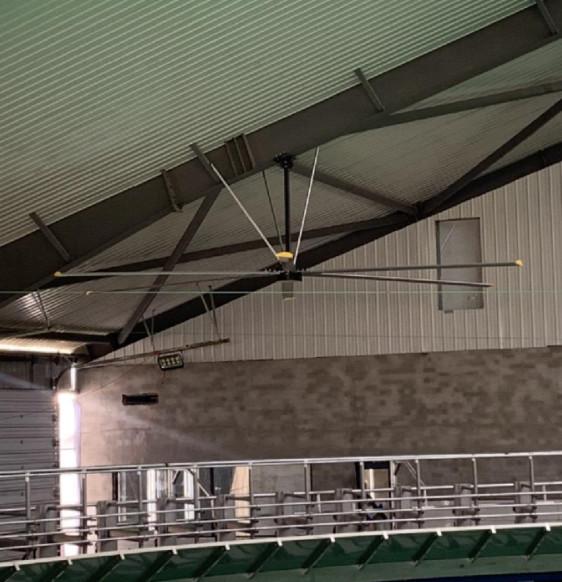 High Capacity 7300mm Industrial Ceiling Fan With 14300m³/min Air Flow