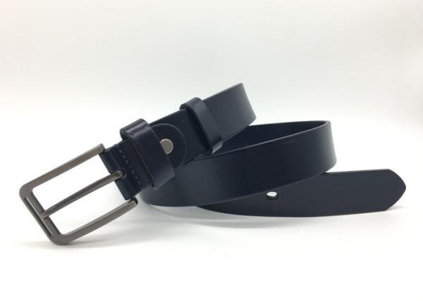 100% Full Grain Durable Mens Leather Dress Belt With Fashion Pin Buckle