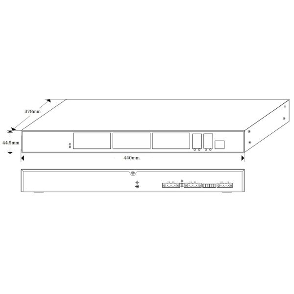 28 Port Gigabit Managed Industrial PoE Switch Desktop Install Wide Temperature Design