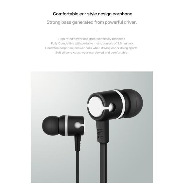 Multi Color Wired In Ear Earphones Flat Cable 1.2 MM Noise Cancelling Earbuds Factory