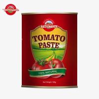 Conforme as normas ISO HACCP e BRC bem como as normas de produção da FDA 198g de pasta de tomate enlatada