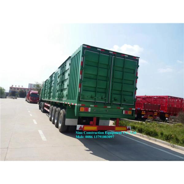 Heavy Duty Van Type Cargo Semi Trailers Sinotruk 3 4 Axles 80t Durable