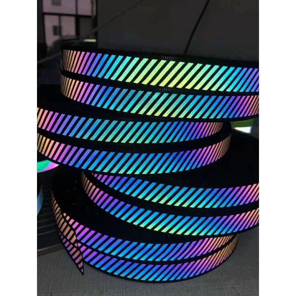 Sew On CE EN20471 Reflective Safety Material Ribbons Yellow Silver Orange Rainbow 100% Polyester 400 CPL CN FUJ WRS