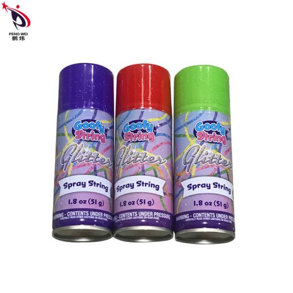 Multi-color wedding birthday party festival christmas party hand spray crazy ribbon silly string spray