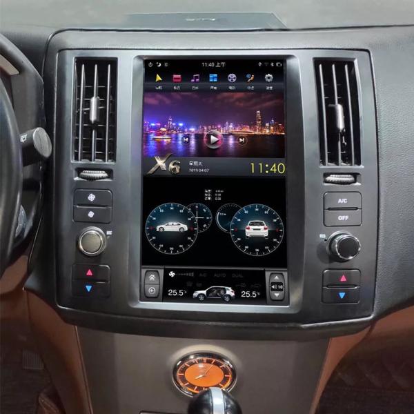 Android GPS навигация Автомобильный стерео DVD плеер 10.4in для Infiniti FX35 2008-2011