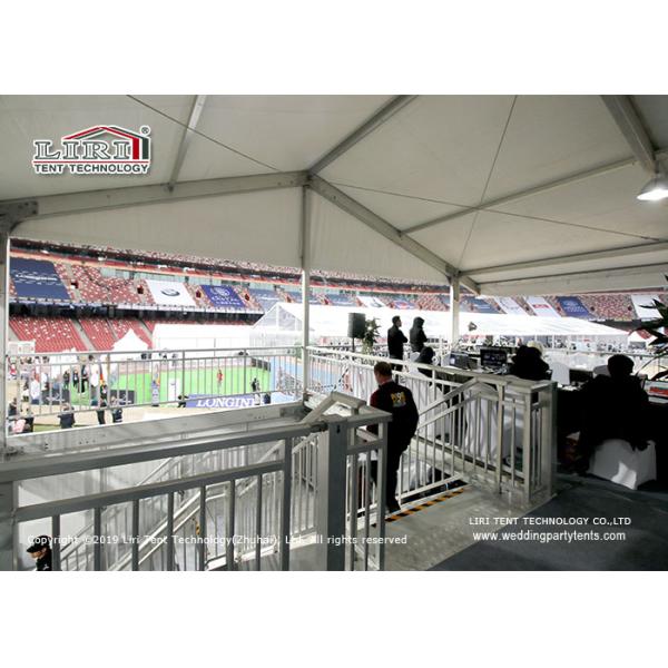 Liri Clear Aluminum Frame 15m Double Decker Tents For Sports Events