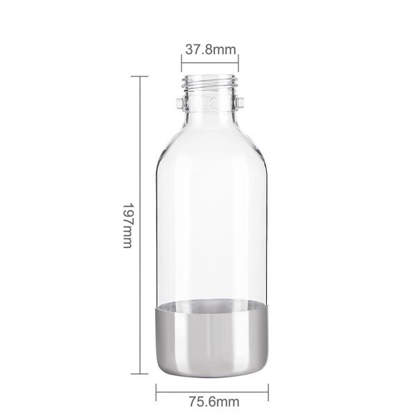 500 ml garrafa de água de água com água de refrigerante de plástico ecológico para animais de estimação