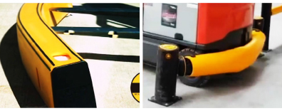 Керб прямые барьеры стойка конечный охранник стойка вертикальная защитный барьер безопасности противосопротивление ограждения