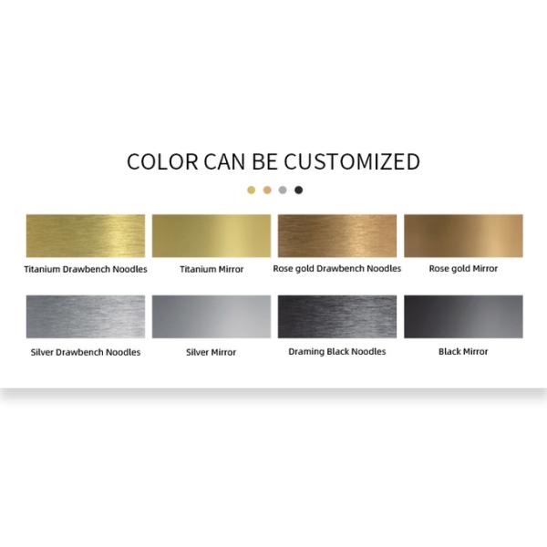 48ммx48мм Металлическая мозаичная плитка 304 Двухцветное зеркальное штампованная мозаичная плитка из нержавеющей стали